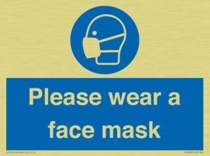 Please wear a face mask